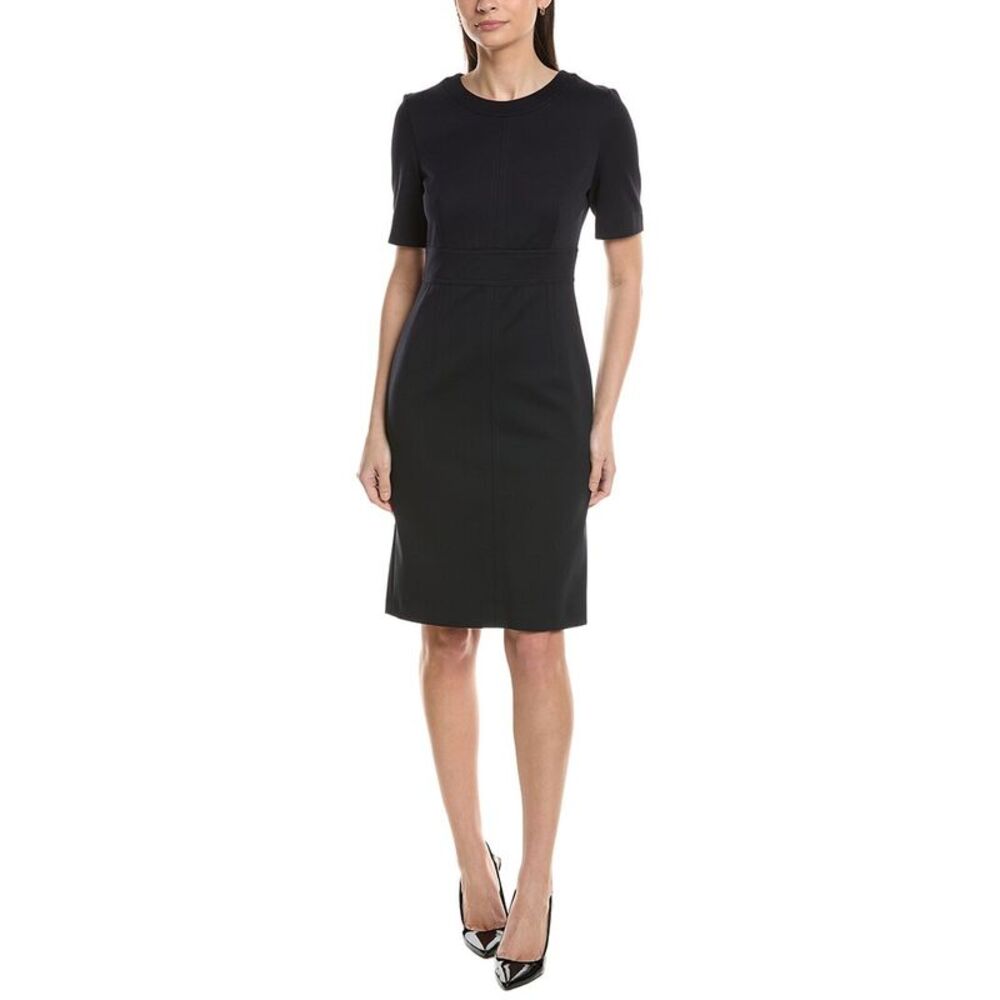 Hugo Boss Womens  Dirula Knit Midi Dress, Blue